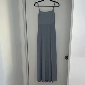 Show Me Your MuMu Slate Blue Maxi Dress